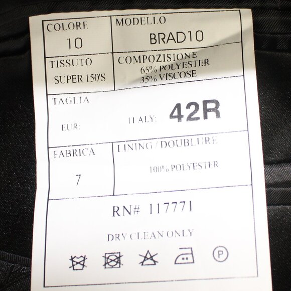 Cardi Super 150 Luxury Blend Bradford Red Tuxedo Jacket, Size 42 (R) (NWT) - Picture 8 of 11